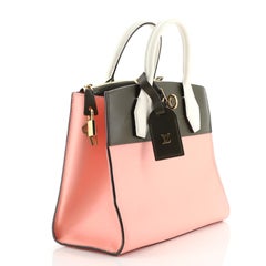 Louis Vuitton City Steamer Handbag Leather PM