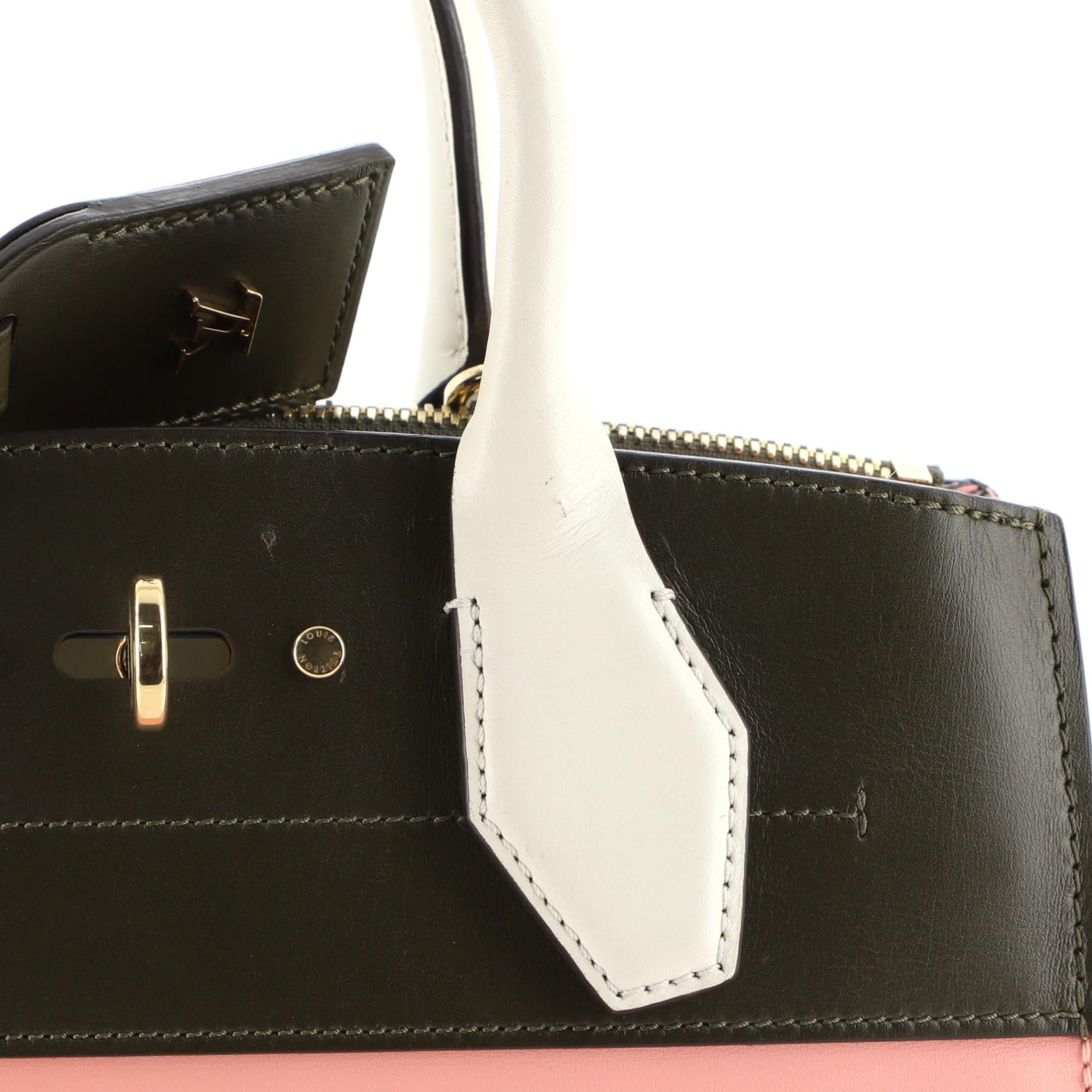 Louis Vuitton City Steamer Handbag Leather PM In Fair Condition In NY, NY