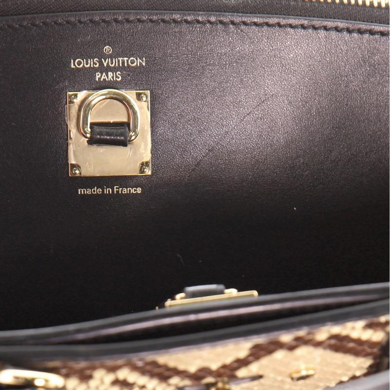 Louis Vuitton City Steamer Handtasche aus Leder mit Python MM 1
