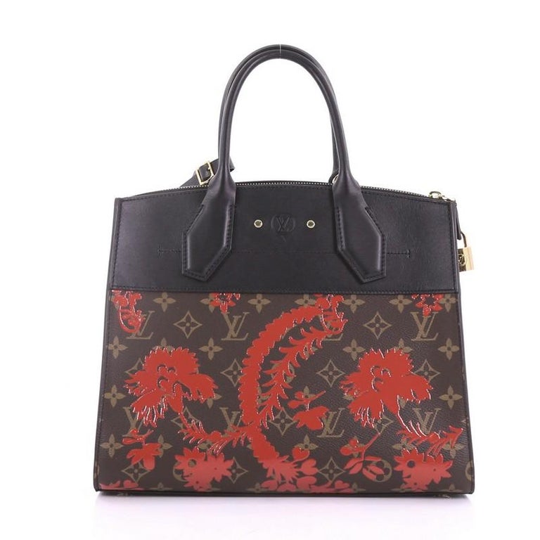 Louis Vuitton City Steamer Handbag Limited Edition Blossom Monogram Canvas at 1stdibs