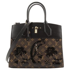 Louis Vuitton City Steamer Handbag Limited Edition Blossom Monogram Canvas