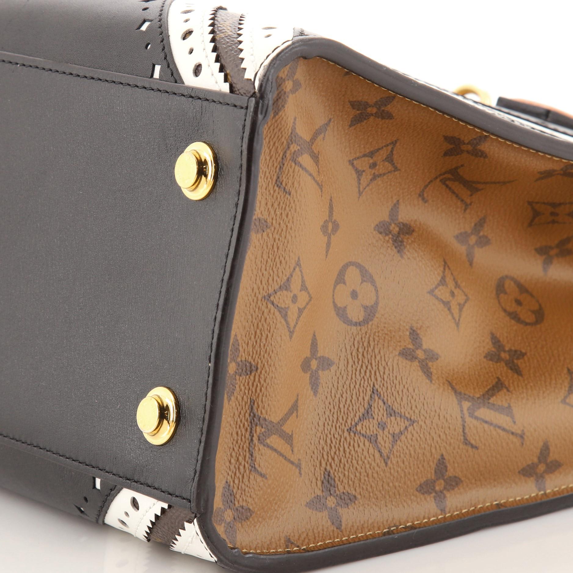 Louis Vuitton City Steamer Handtasche Limited Edition Brogue Monogramm Segeltuch 1