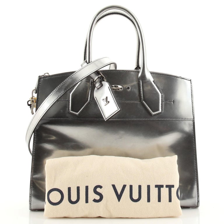 Louis Vuitton City Steamer Handbag Limited Edition Glazed Calfskin