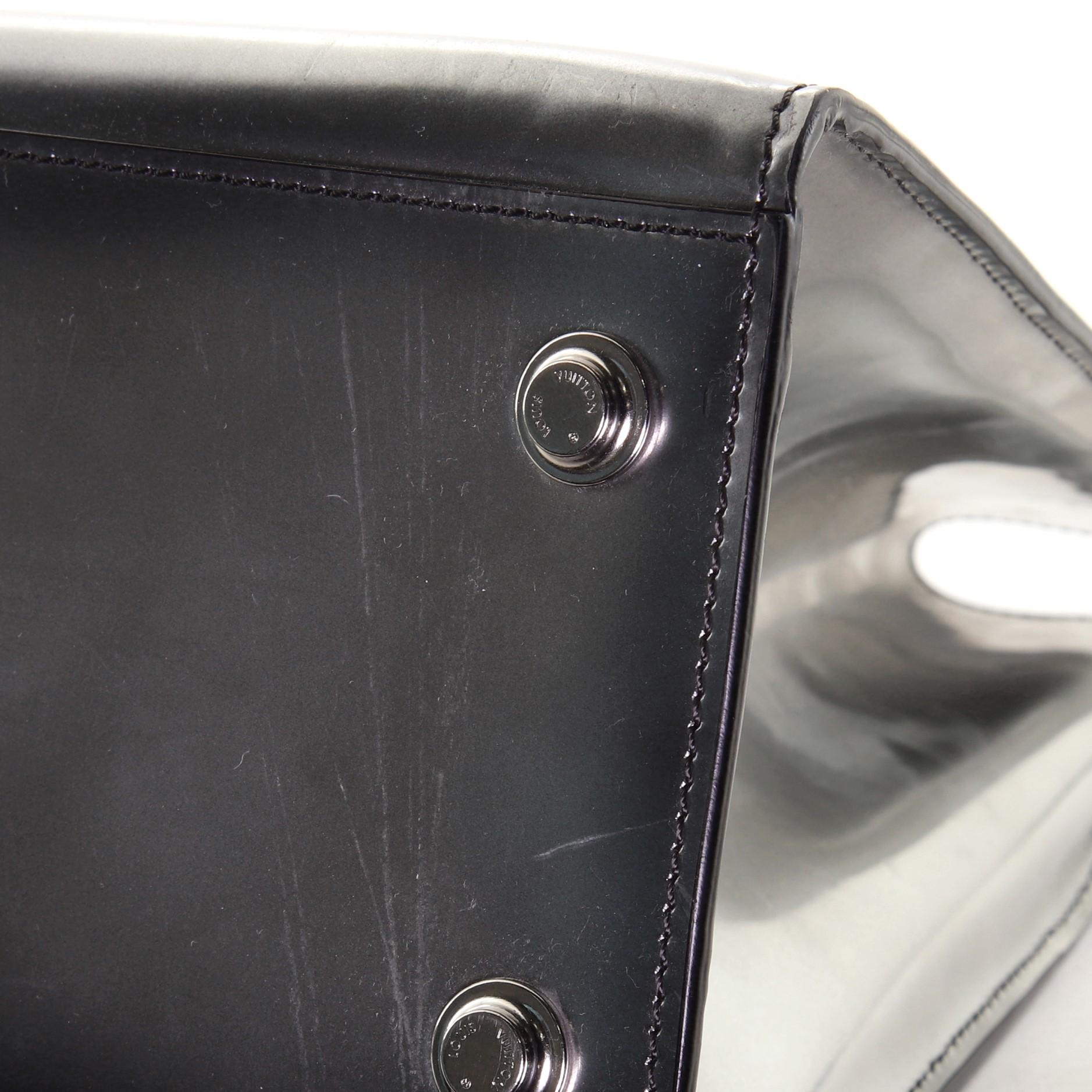 Louis Vuitton City Steamer Handbag Limited Edition Glazed Calfskin MM 2