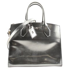 Louis Vuitton City Steamer Handbag Limited Edition Glazed Calfskin MM