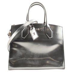 Louis Vuitton Black Leather and Damier Tressage City Steamer PM Bag -  Yoogi's Closet