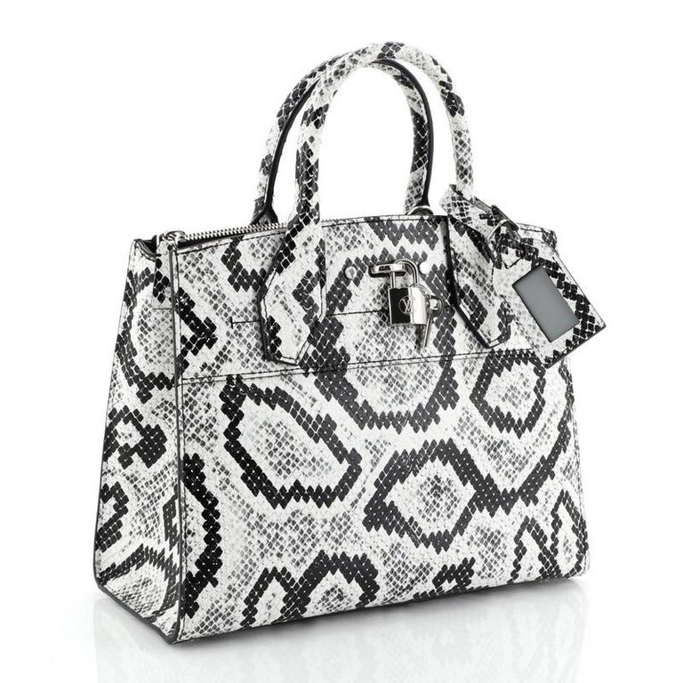 Louis Vuitton City Steamer Handbag Python PM at 1stdibs