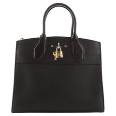 Louis Vuitton City Steamer Handtasche Nieten Leder MM