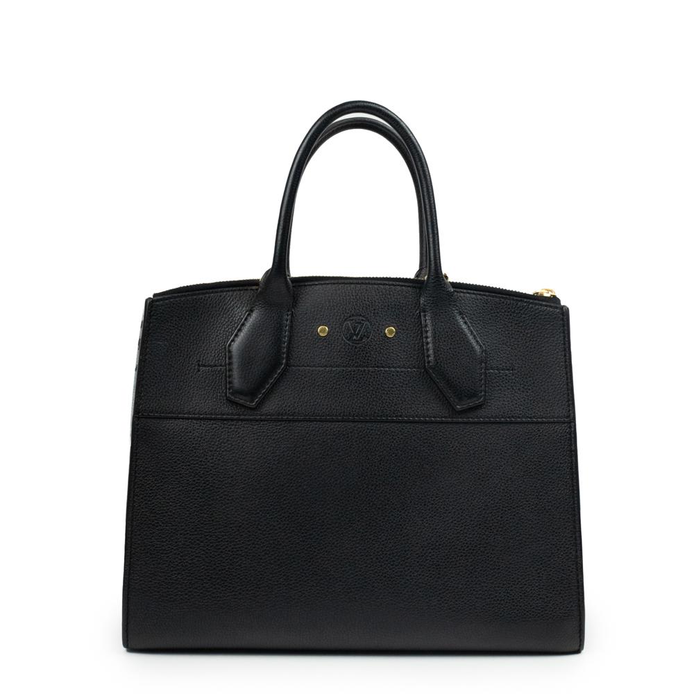 Black Louis Vuitton, City Steamer in black leather