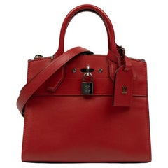 LOUIS VUITTON, City Steamer in red leather