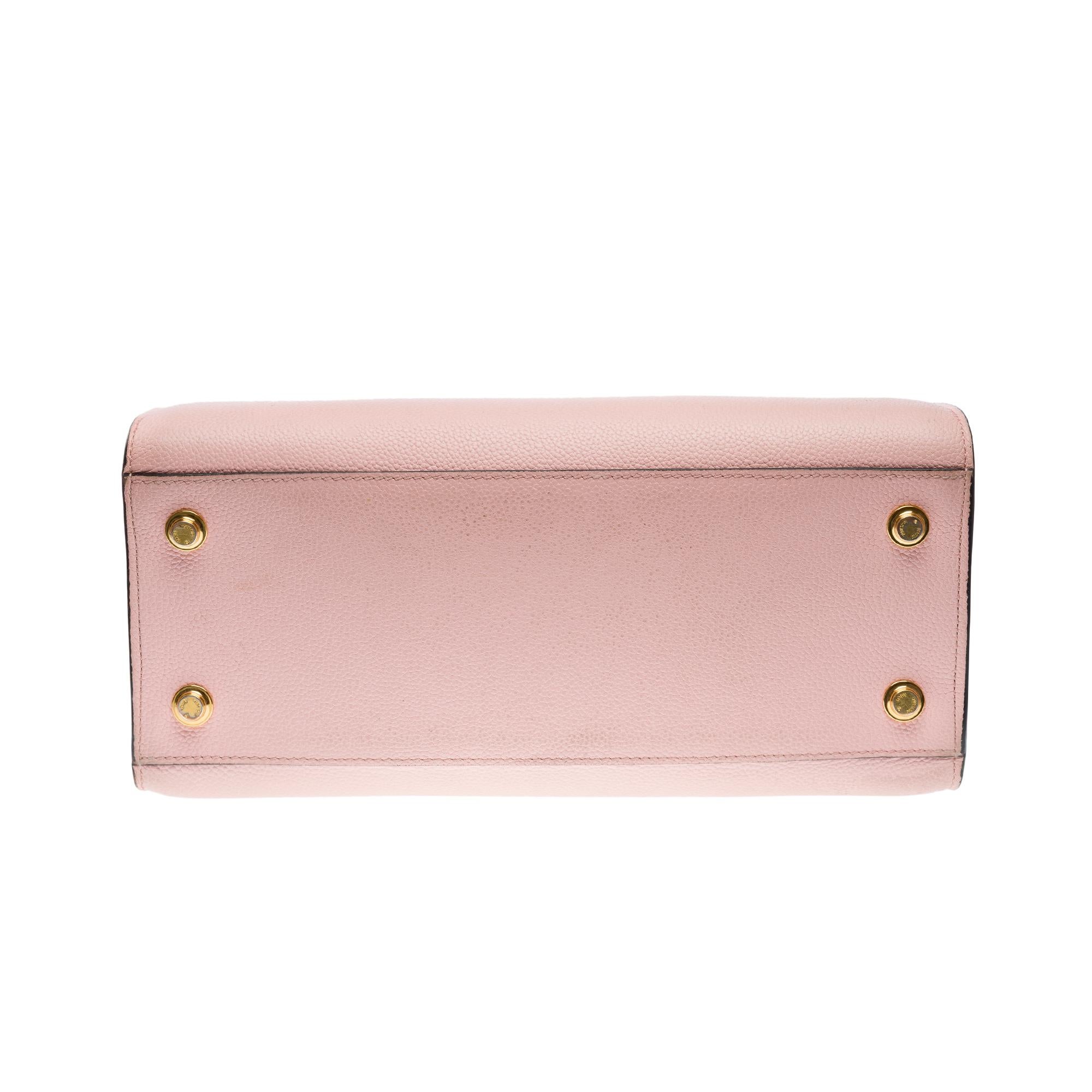 Louis Vuitton City Steamer MM handbag strap in pink leather and Python, GHW For Sale 6