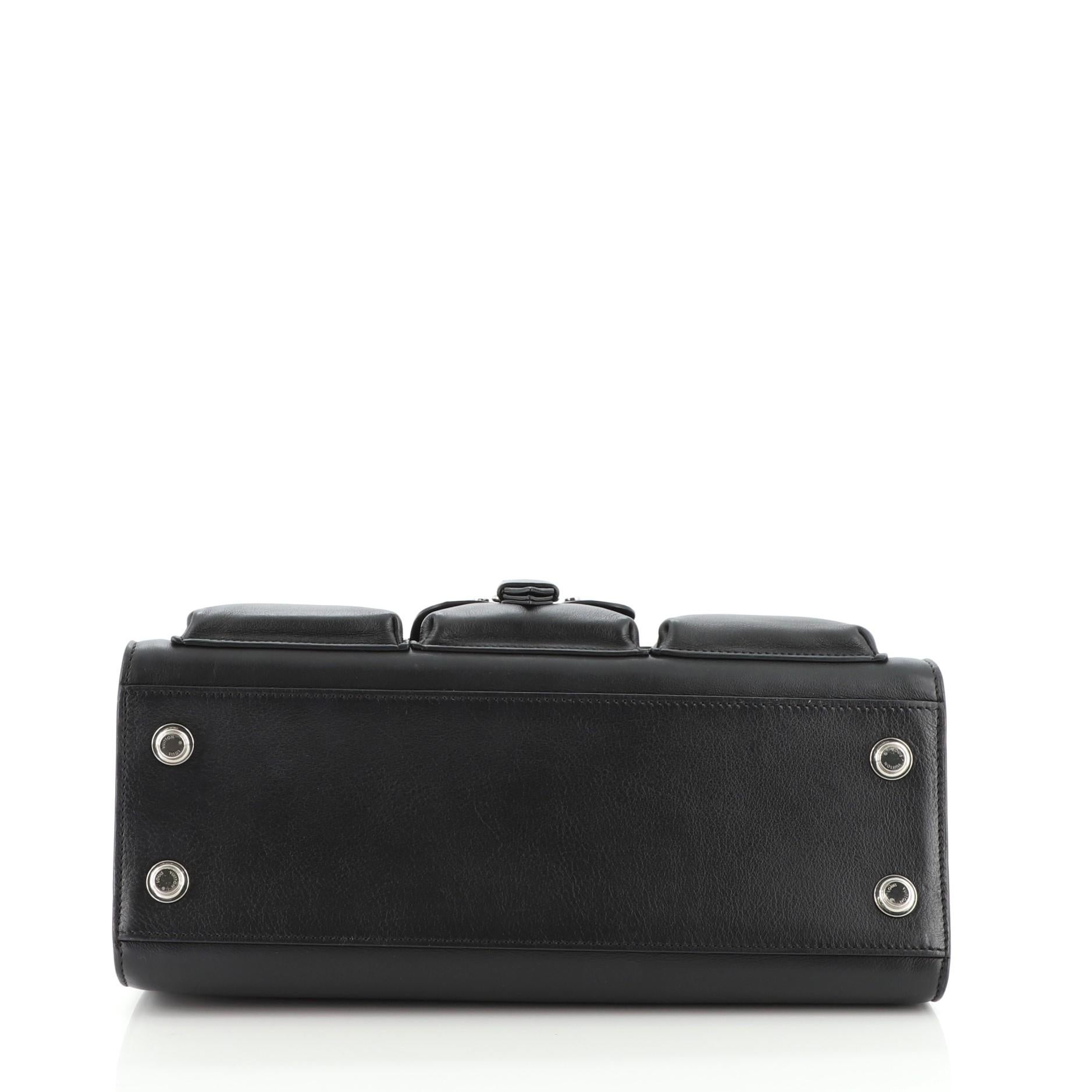 Louis Vuitton City Steamer Pockets Handtasche mit Monogramm aus Segeltuch und Leder MM für Damen oder Herren