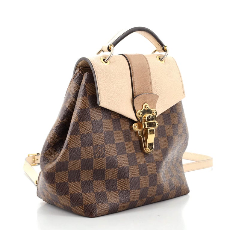 Clapton leather backpack Louis Vuitton Brown in Leather - 30133788