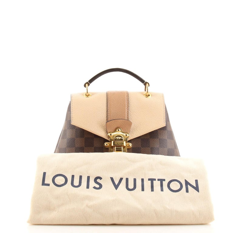 Louis Vuitton Clapton Backpack Damier and Leather For Sale at 1stDibs
