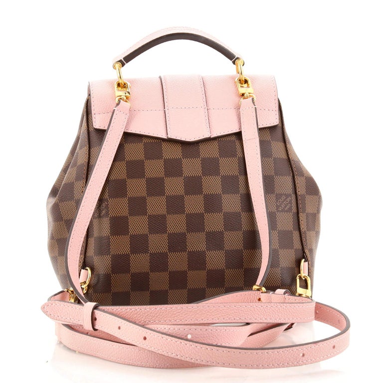 Louis Vuitton Clapton Backpack Damier and Leather at 1stDibs