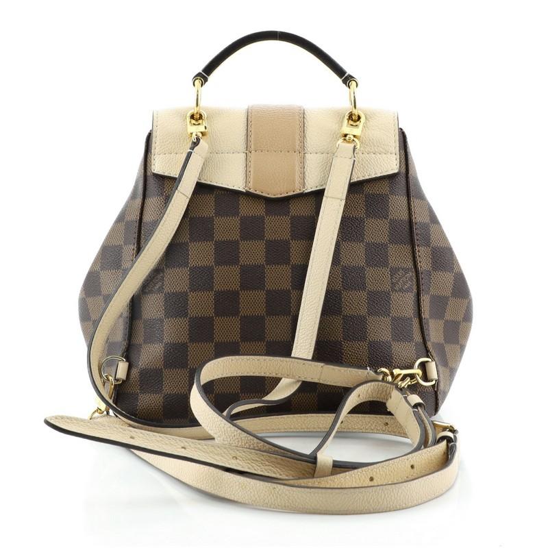 Louis Vuitton Clapton Backpack Damier and Leather In Good Condition In NY, NY