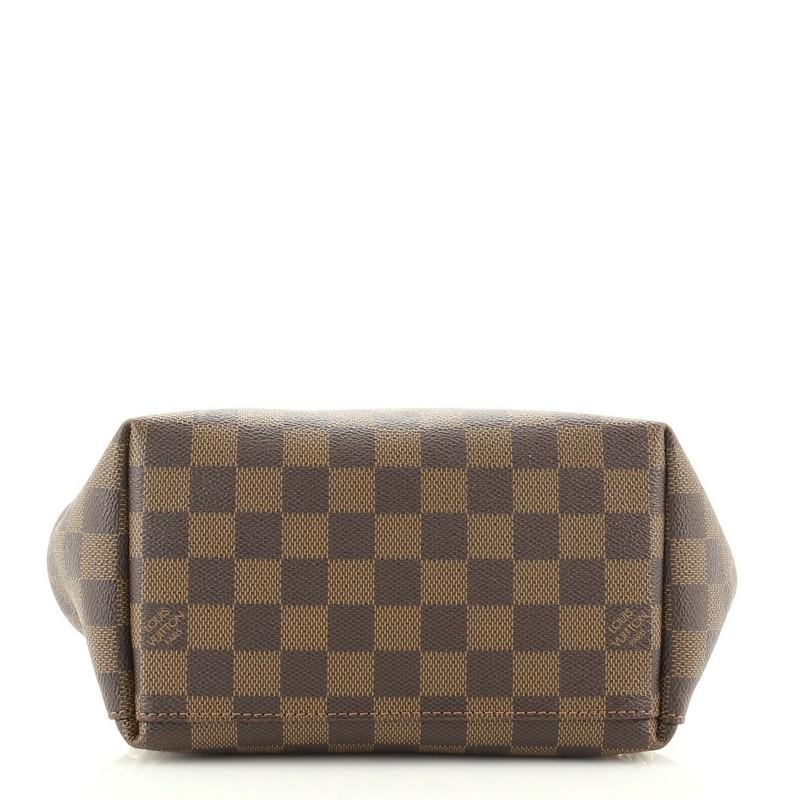 Brown Louis Vuitton Clapton Backpack Damier and Leather