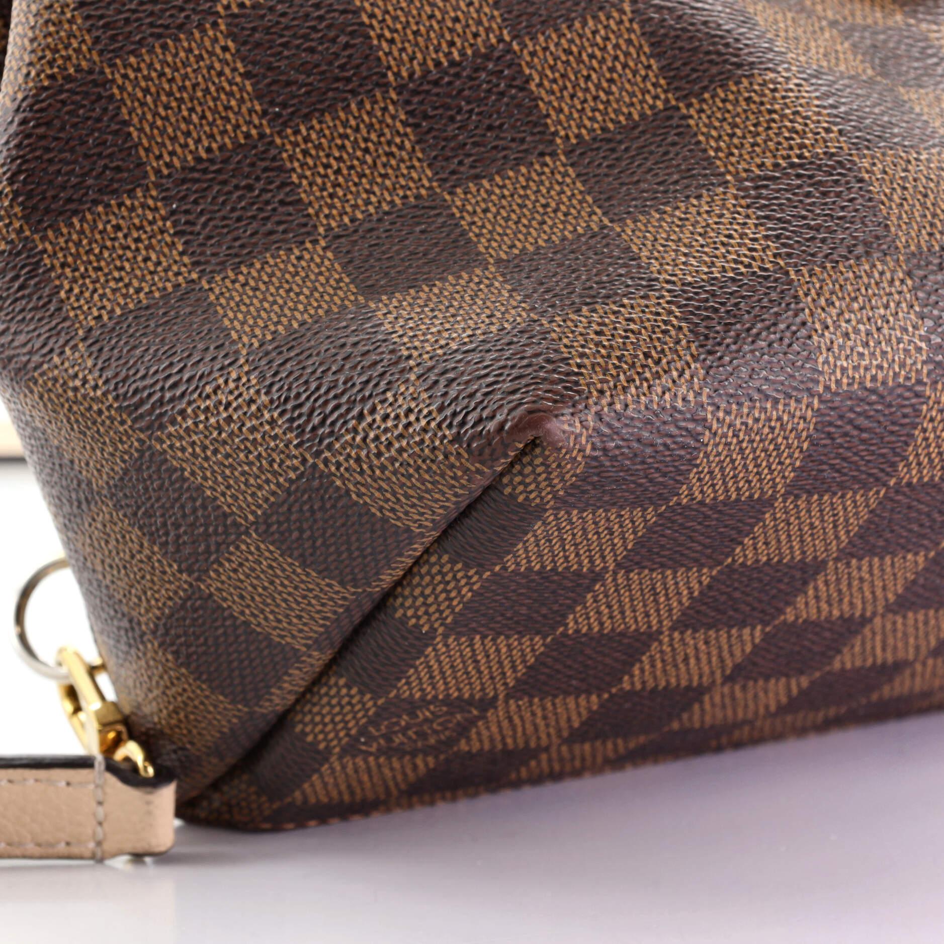 Louis Vuitton Clapton Backpack Damier and Leather In Fair Condition In NY, NY