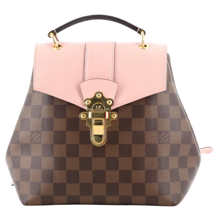 Louis Vuitton Clapton Backpack Damier and Leather For Sale at 1stDibs