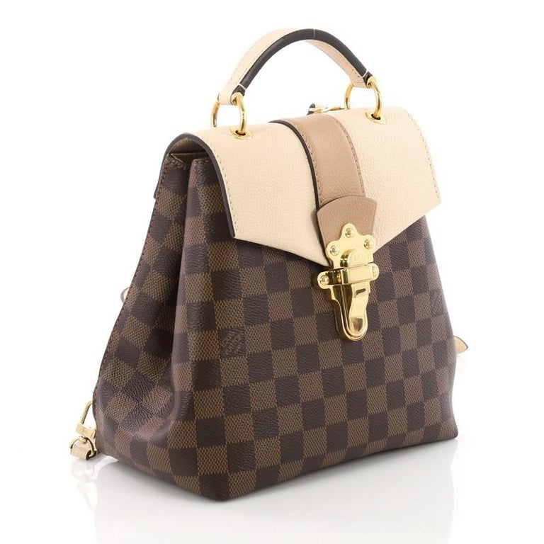 Louis Vuitton Clapton Backpack Damier Canvas and Leather at 1stDibs