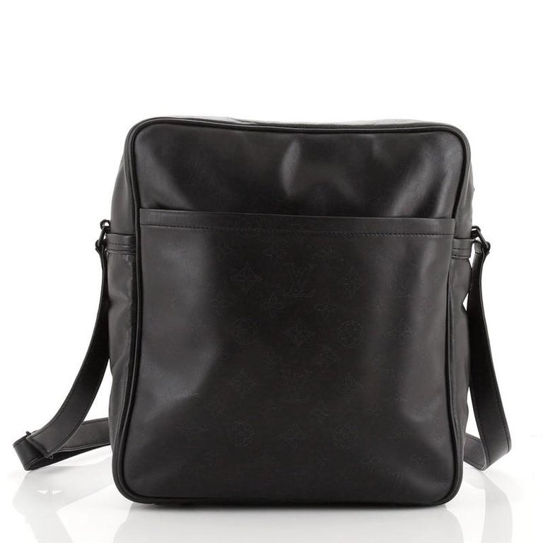 Louis Vuitton Clarkson Messenger Bag Monogram Shadow Leather at 1stDibs