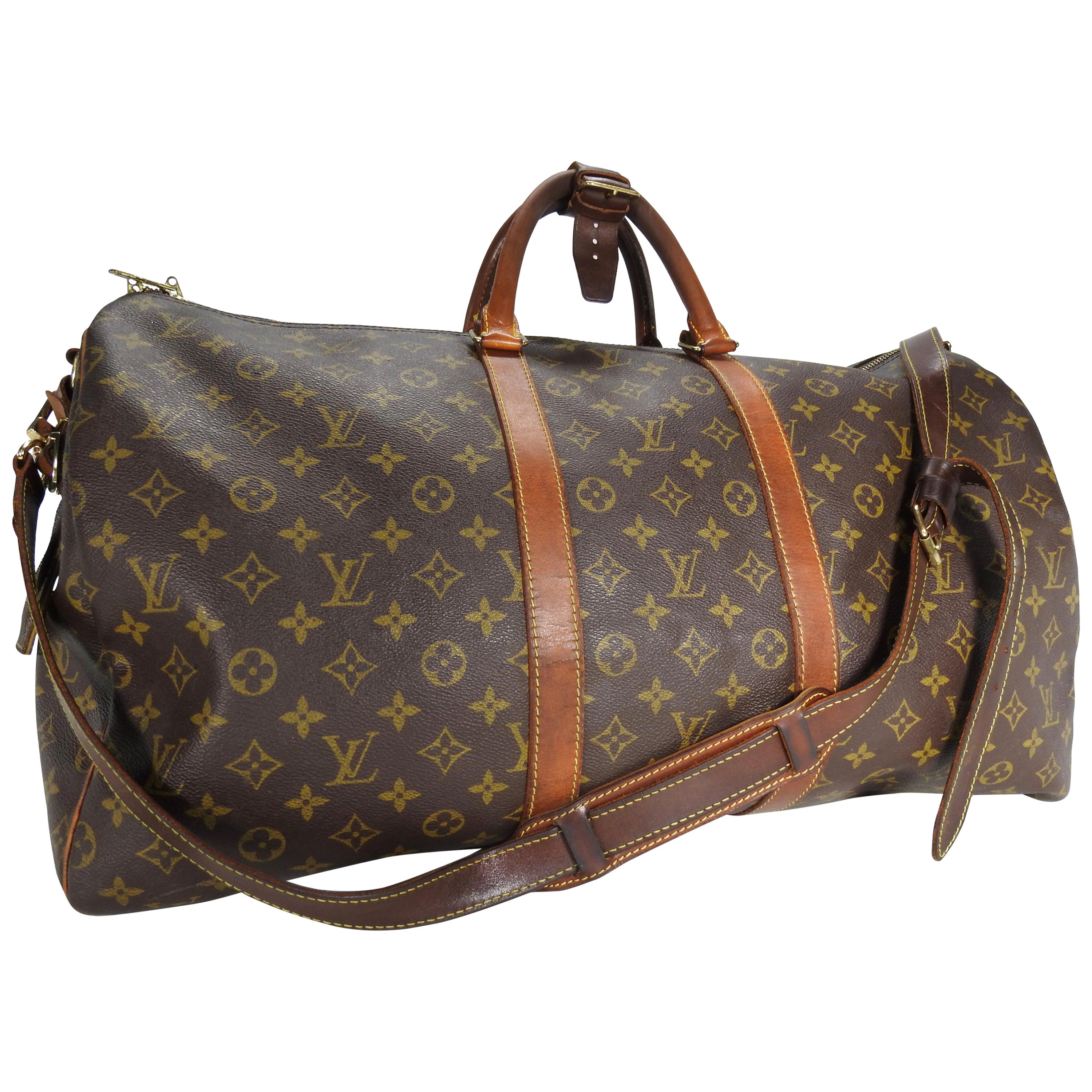 Keepall leather travel bag Louis Vuitton Multicolour in Leather - 30040348
