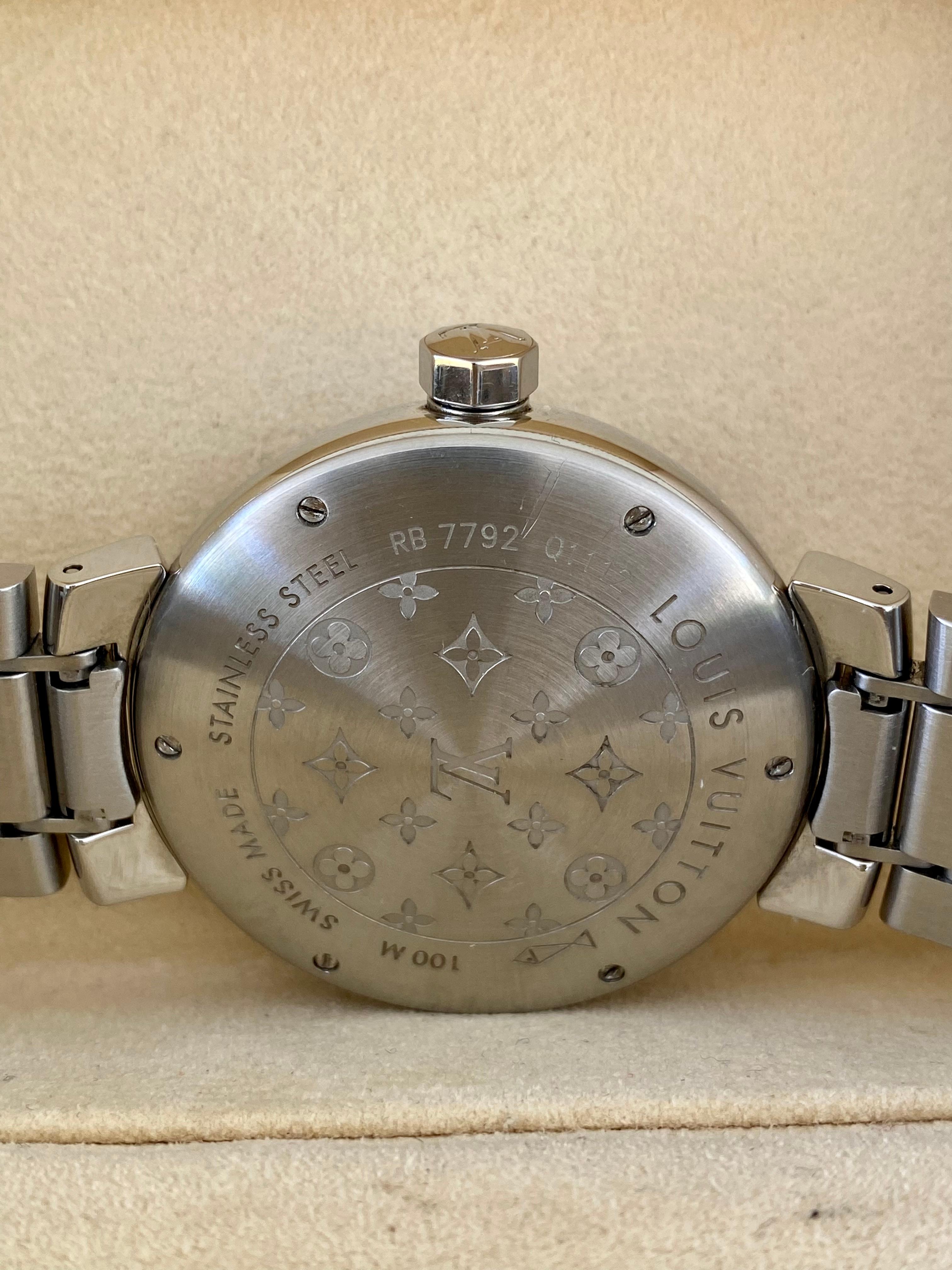 Louis Vuitton Classic Tambour Swiss Watch For Sale 3