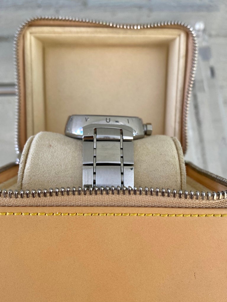 Authentic Used Louis Vuitton Tambour Chronograph Q102C Watch  (10-10-LVH-69HUVZ)