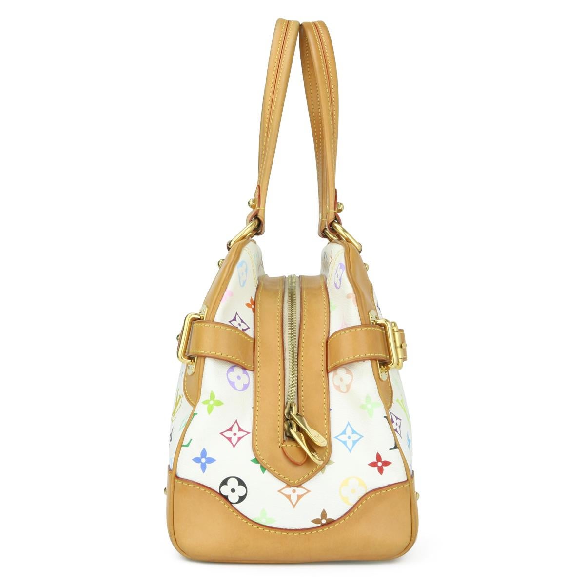 Louis Vuitton Claudia Bag in White Multicolore Monogram 2011 In Good Condition In Huddersfield, GB