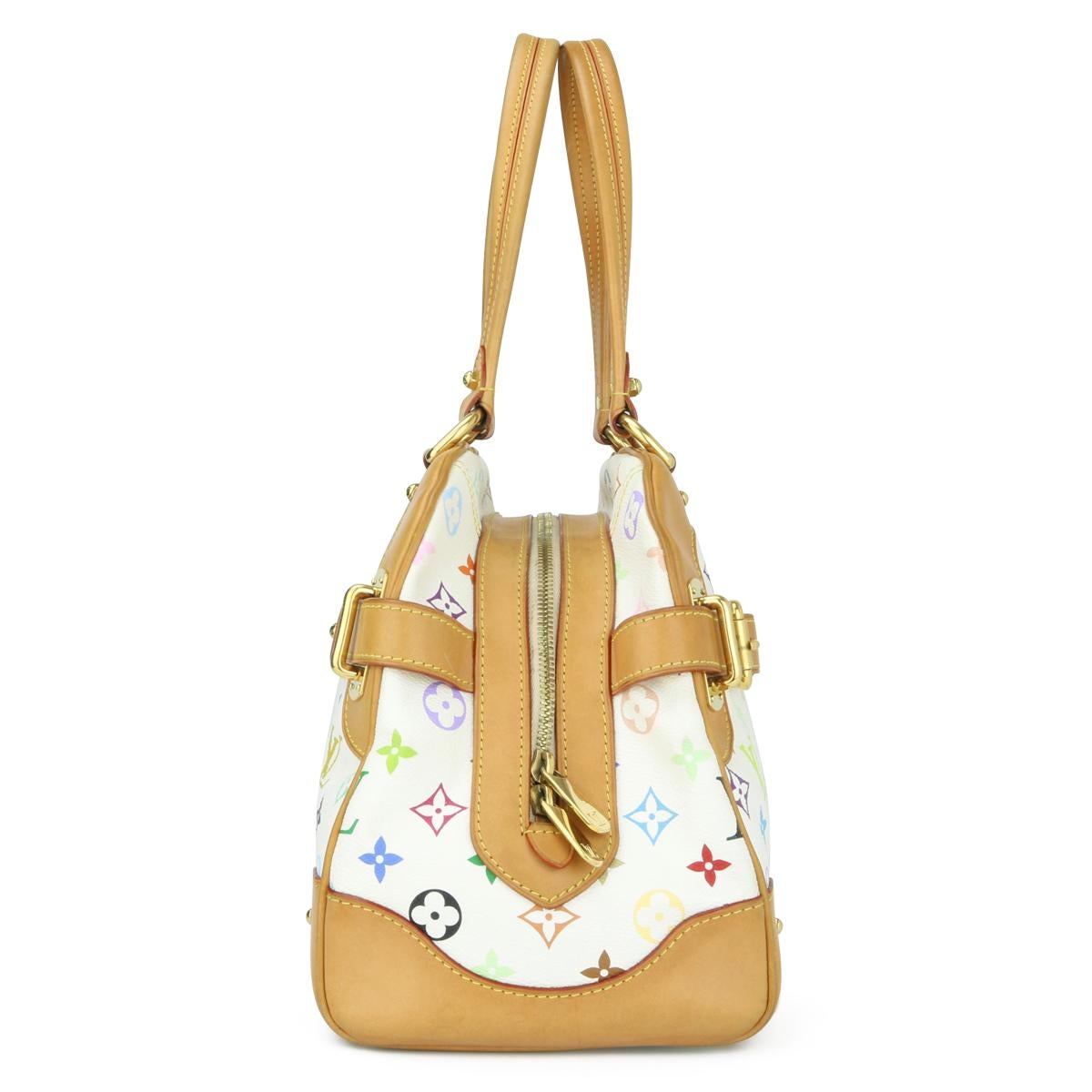 Louis Vuitton Claudia Bag in White Multicolore Monogram 2011 Bon état à Huddersfield, GB