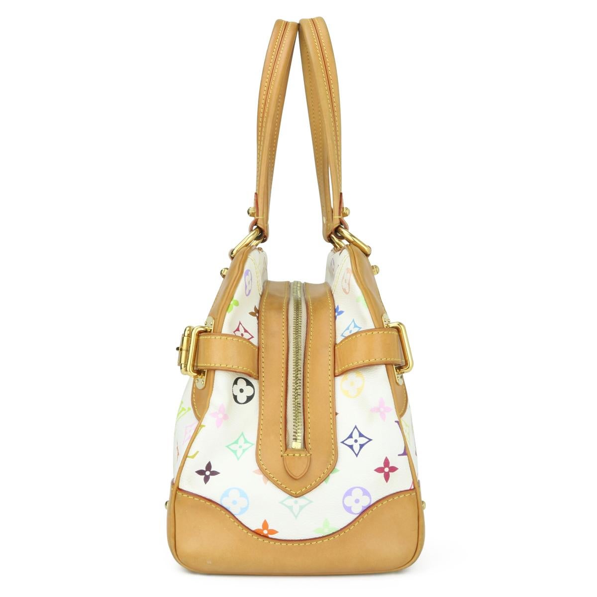  Louis Vuitton Claudia Bag in White Multicolore Monogram 2011 Unisexe 