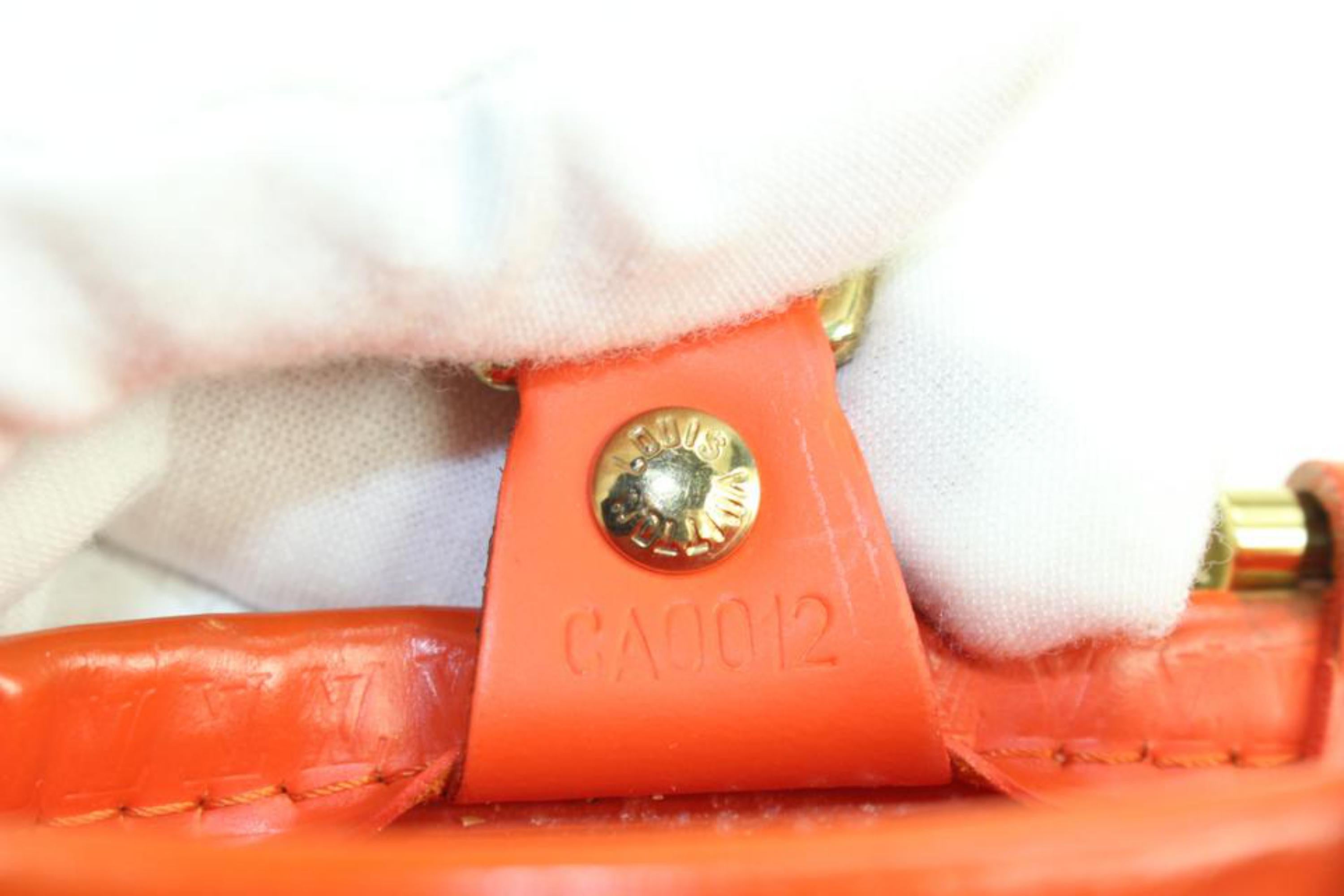 Louis Vuitton Clear Epi Plage Orange Lagoon Bay PM Tote bag 923lv8 3