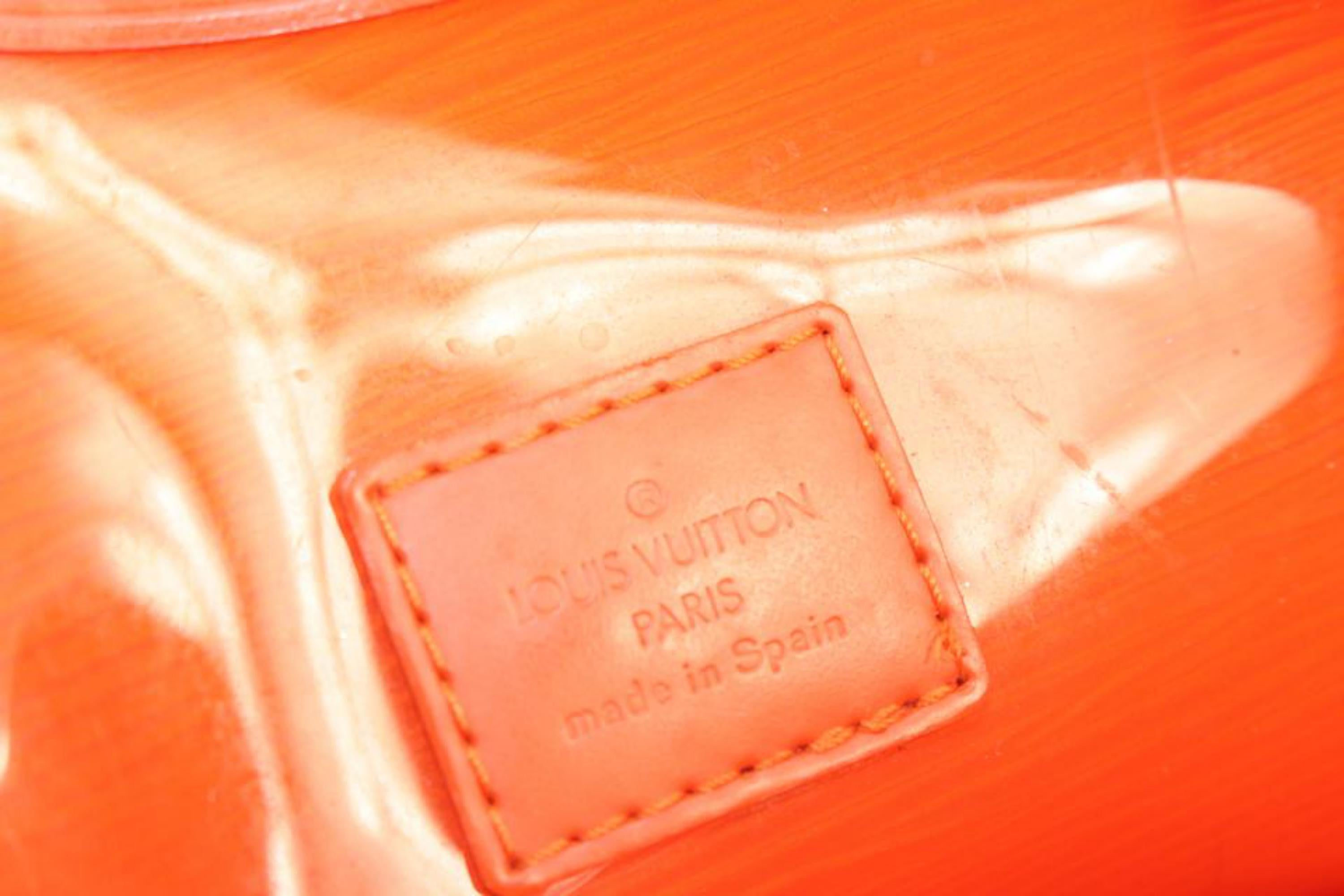 Louis Vuitton Clear Epi Plage Orange Lagoon Bay PM Tote bag 923lv8 1