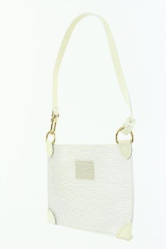 Louis Vuitton Clear Epi Plage Pochette Accessoires Wristlet Bag Mini Pouch 296lv