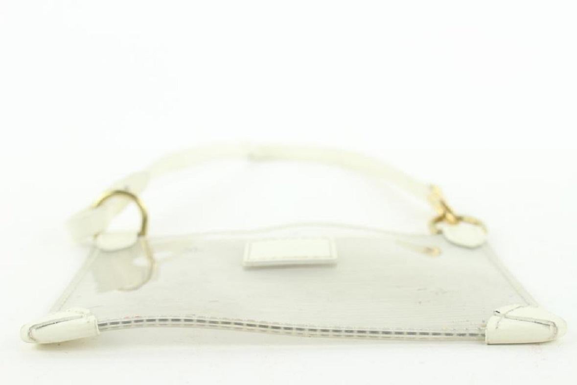 Louis Vuitton Clear Epi Plage Pochette Accessories Mini Wristlet Bag 63lvs126 1