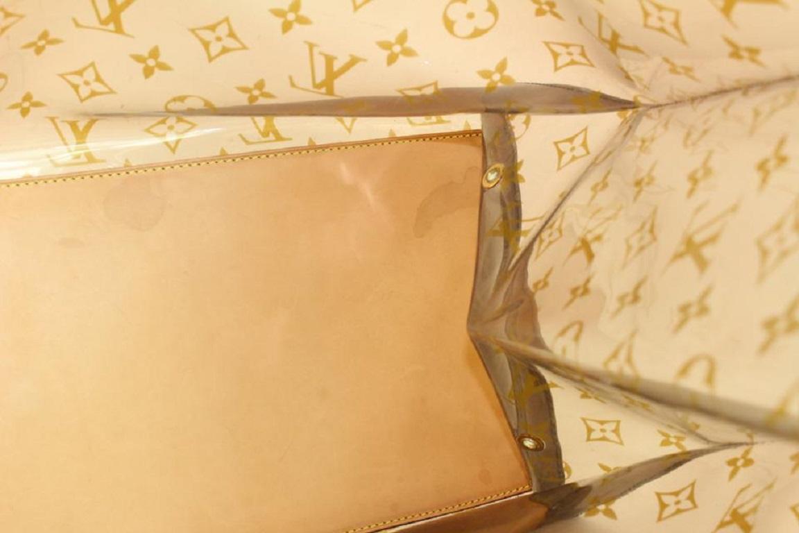 clear brown purse