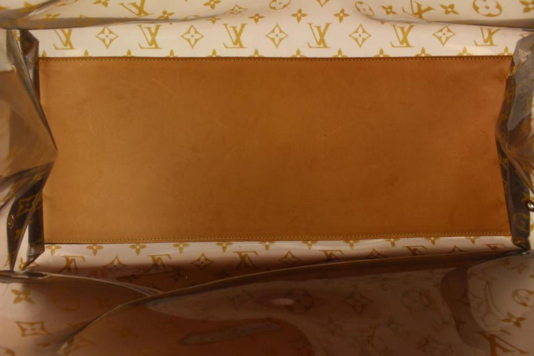 Louis Vuitton Clear Monogram Ambre Cabas Cruise GM Translucent Tote w Pouch  Leather ref.528210 - Joli Closet