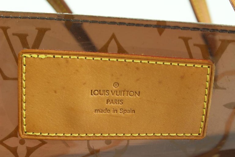 Louis Vuitton Clear Translucent Monogram Ambre Cabas Cruise GM Tote w Pouch