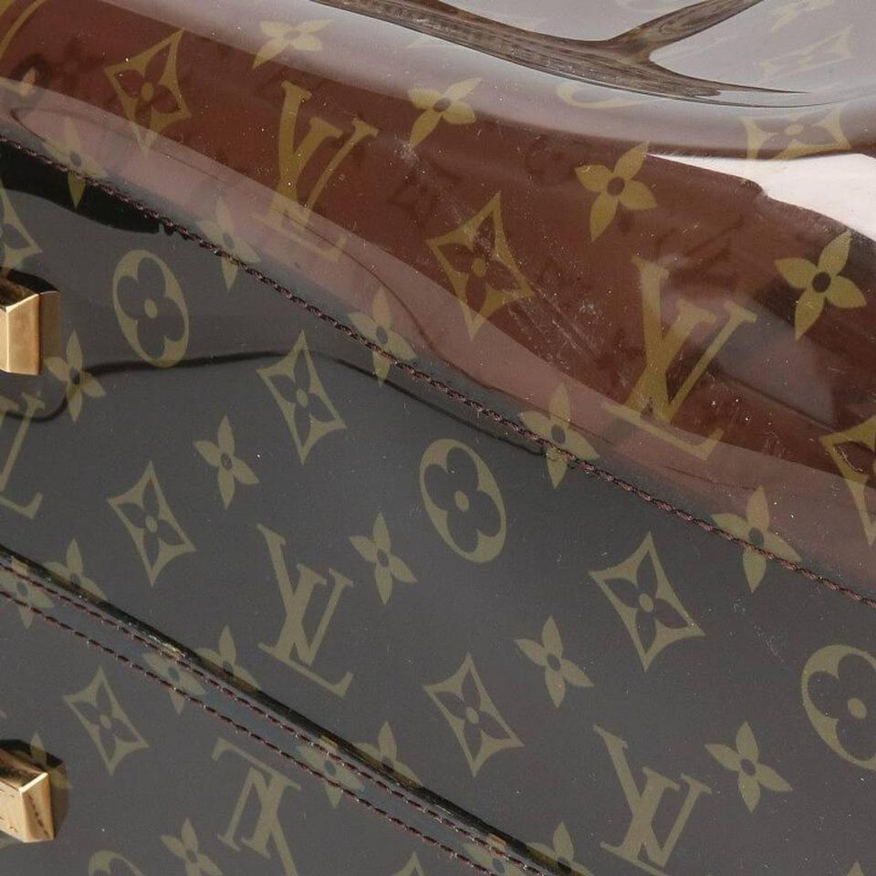 Louis Vuitton Clear Monogram Ambre Sac Cabas Cruise GM Tote Bag with Pouch 2
