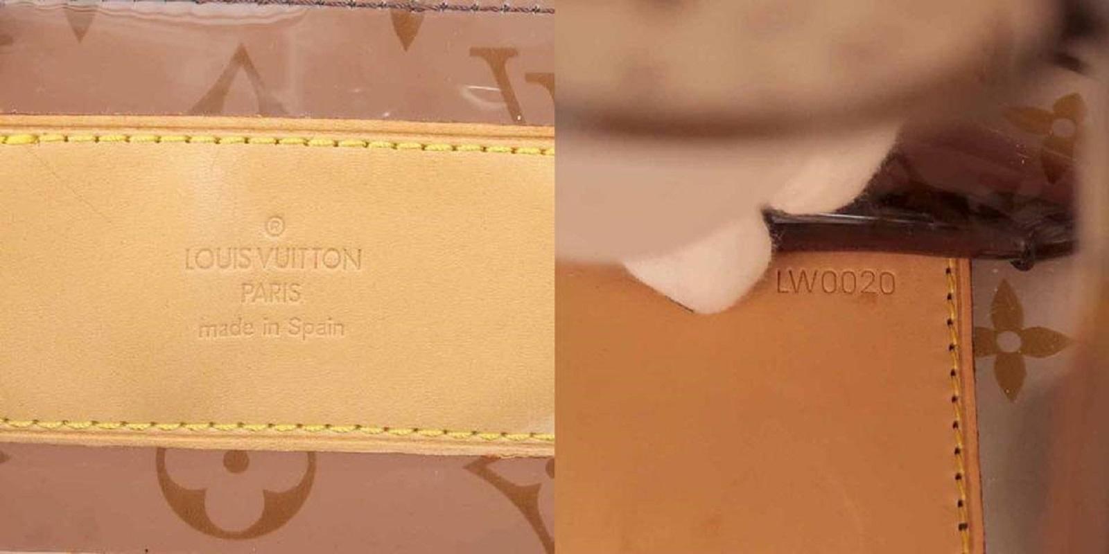 louis vuitton clear monogram bag