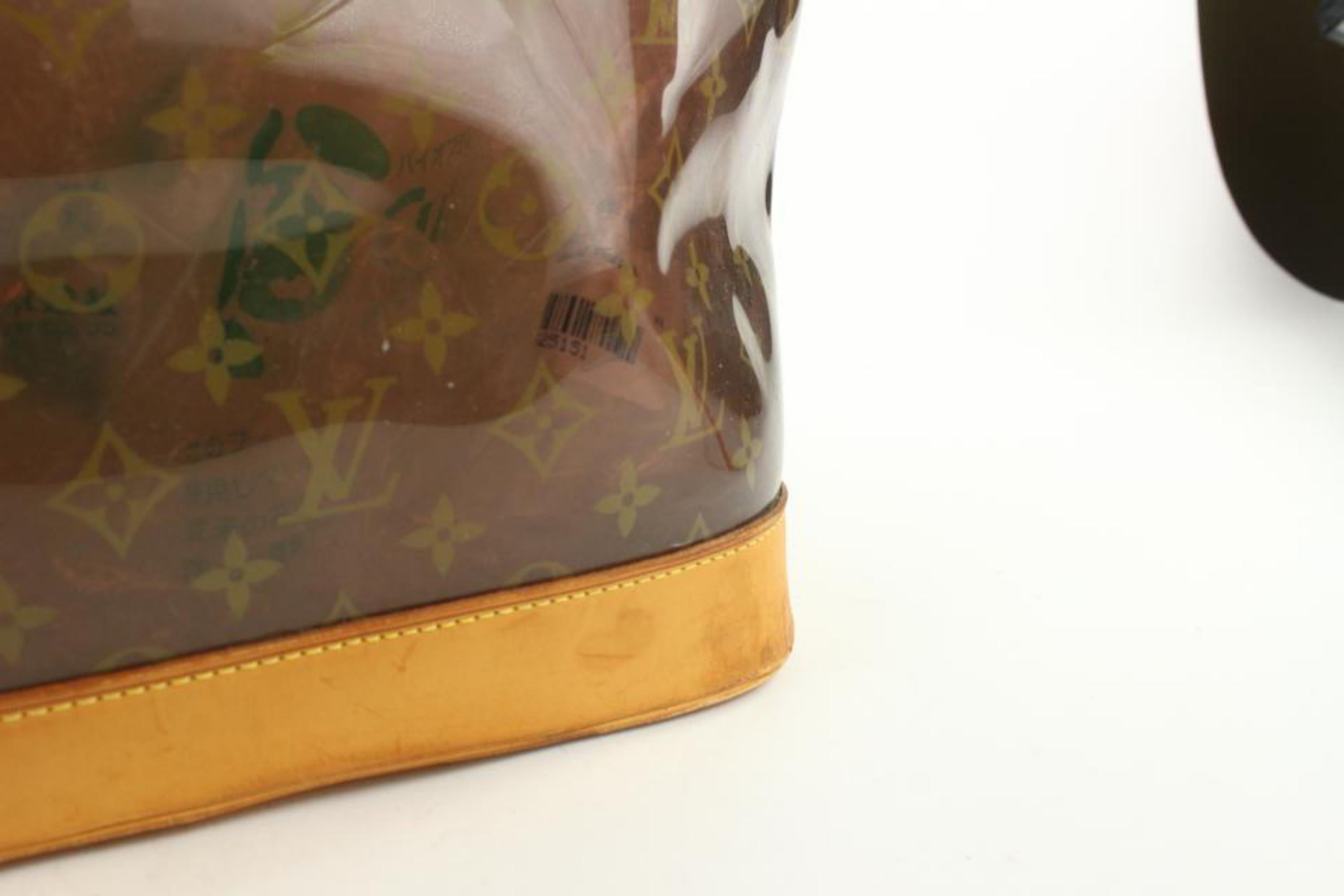 Louis Vuitton Clear Monogram Cabas Ambre GM Neo Chain Tote Bag with Pouch 4L411V 4