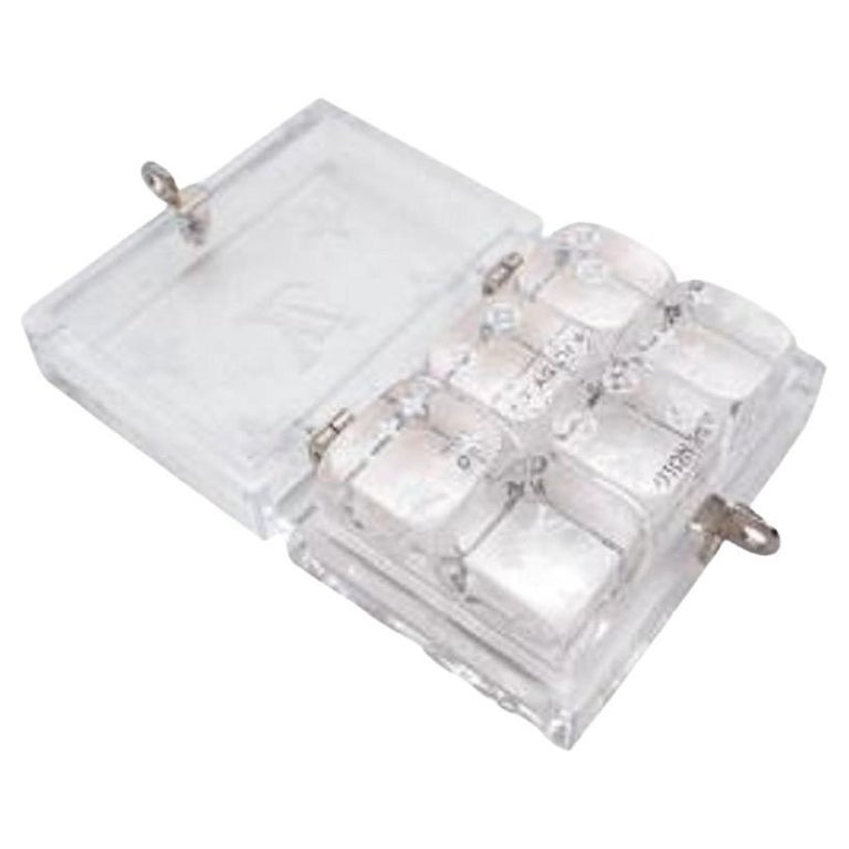 Louis Vuitton Clear Monogram Dice Set For Sale at 1stDibs