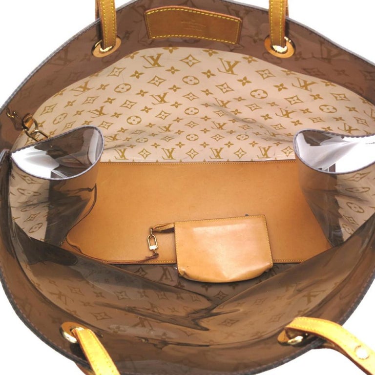 Louis Vuitton Clear Monogram Sac Cabas Cruise Ambre GM Tote Bag
