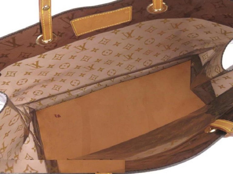 Louis Vuitton Clear Monogram Ambre Cabas Cruise GM Tote Bag with Pouch  707lvs621