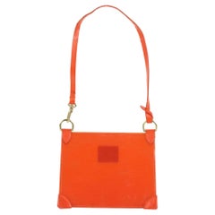 Louis Vuitton Clear Orange Epi Plage Pochette Accessoires Wristlet Pouch 923lv10
