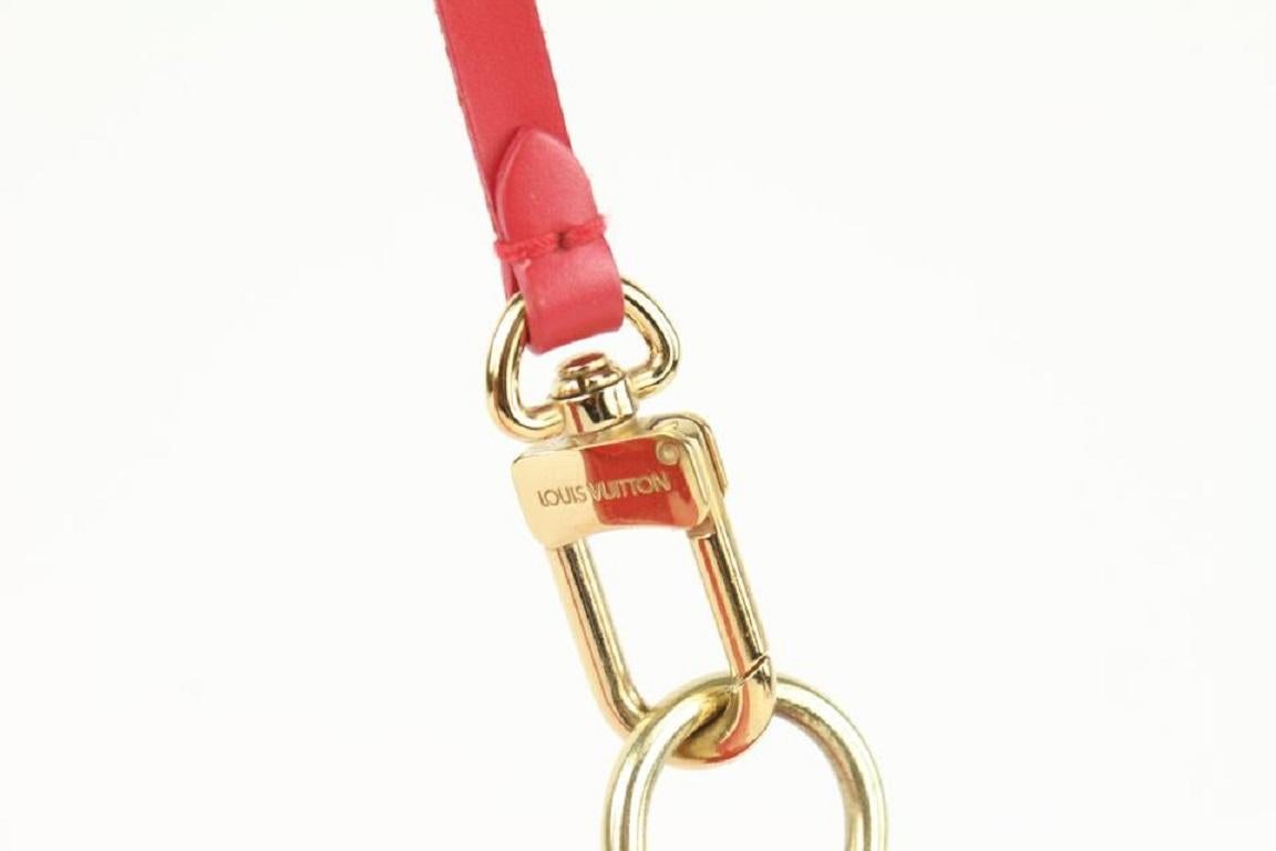 Louis Vuitton Clear Red Epi Leather Plage Clear Pochette Accessoires 1015lv31 For Sale 3