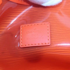 Louis Vuitton Clear Red Epi Plage Mini Lagoon Bay Tote Bag with Pouch 862297