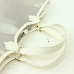 Louis Vuitton Clear Translucent Epi Lagoon Bay Clear 870328 White Vinyl Tote