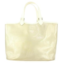 Vintage Louis Vuitton Clear White Epi Place Lagoon Bay Baia Beach Tote Bag 1015lv36