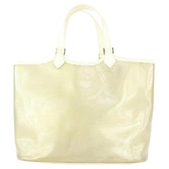 Louis Vuitton Clear White Epi Place Lagoon Bay Baia Strand Tote Bag 1015lv36